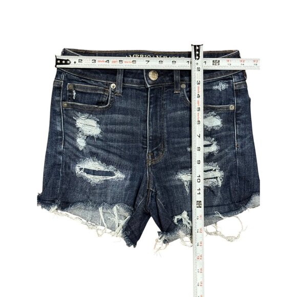 American Eagle Size 6 Next Level Stretch X High-Waisted Shortie Denim Comfort - Picture 5 of 8